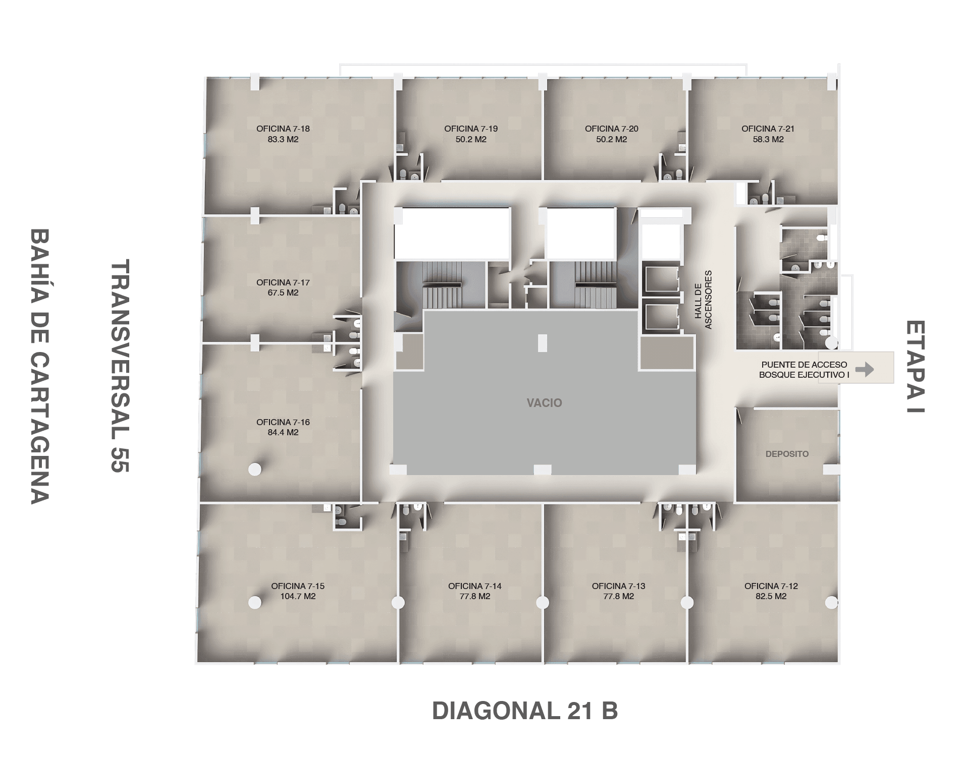 Plano Piso 7