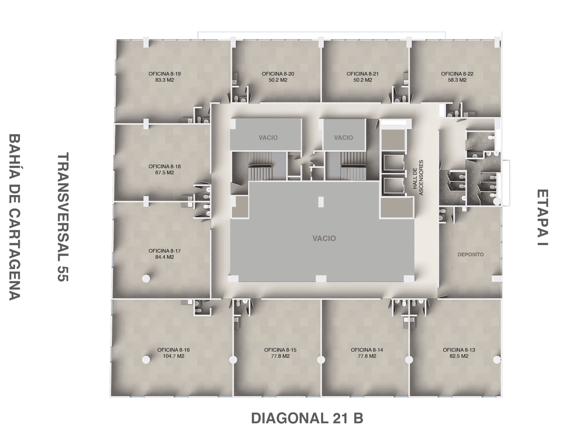 Plano Piso 8